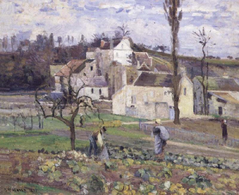 Camille Pissarro Cabbage patch near the village France oil painting art